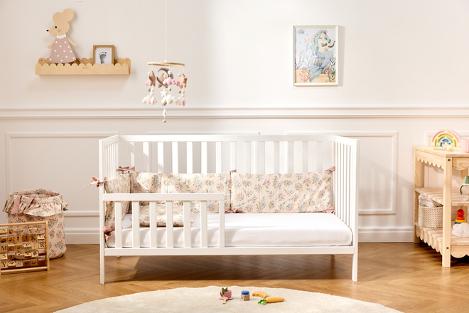 Babybett Nadia 70x140cm - Weiß