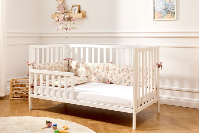 Babybett Nadia 70x140cm - Weiß