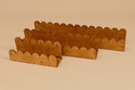 3er-Set Wandegralen Mit gewelltem Rand - Vintage - 1