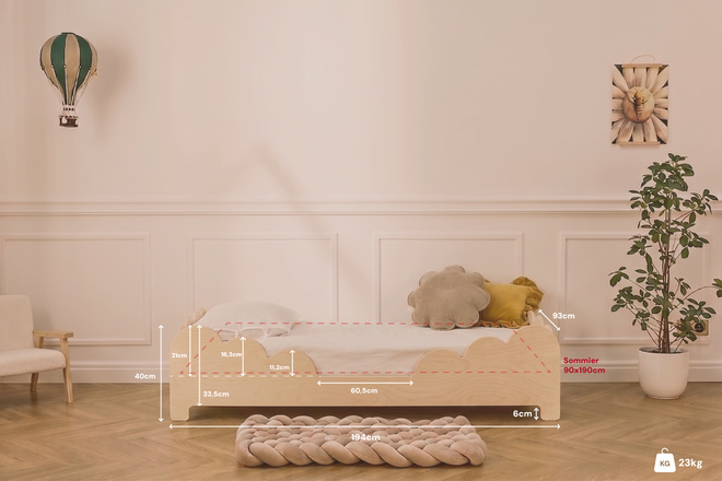 Riga Bed 90x190cm