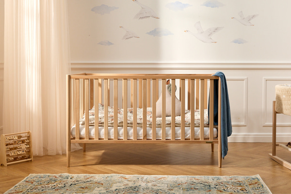 Lit Bébé Mia 70x140cm - Naturel