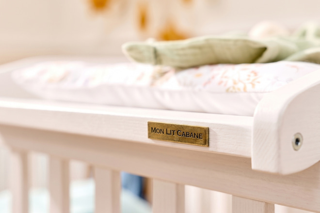 Maja Wickelaufsatz für Babybett - Weiß