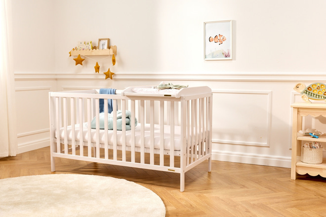 Maja Wickelaufsatz für Babybett - Weiß