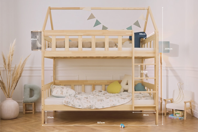 Bunk Bed W 90x190cm