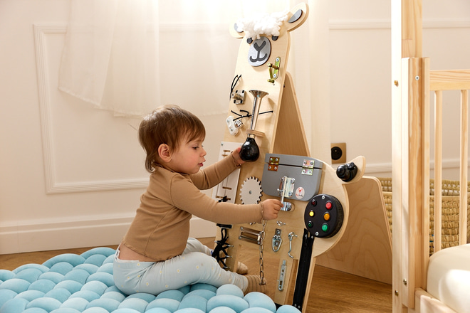 Adele the Llama Activity Board Natural