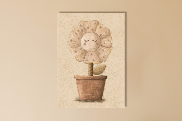 Plakát Flower - Vintage