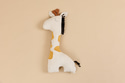 Giraffe Linen Cushion