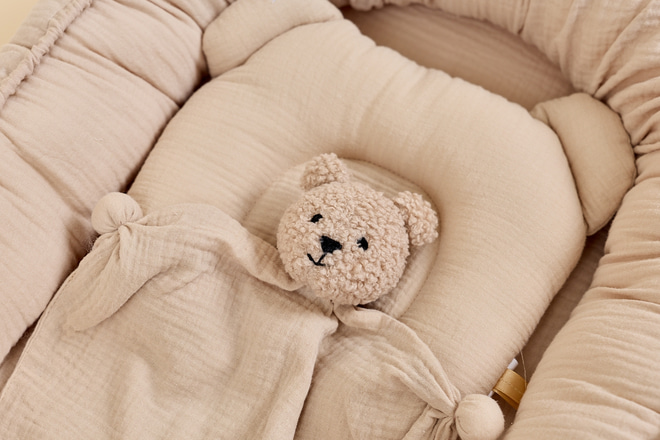 Réducteur de Lit Bouclé - Cappuccino Set