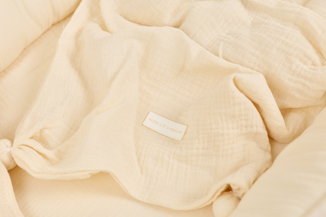 Bouclé Crib Reducer - Vanilla Set