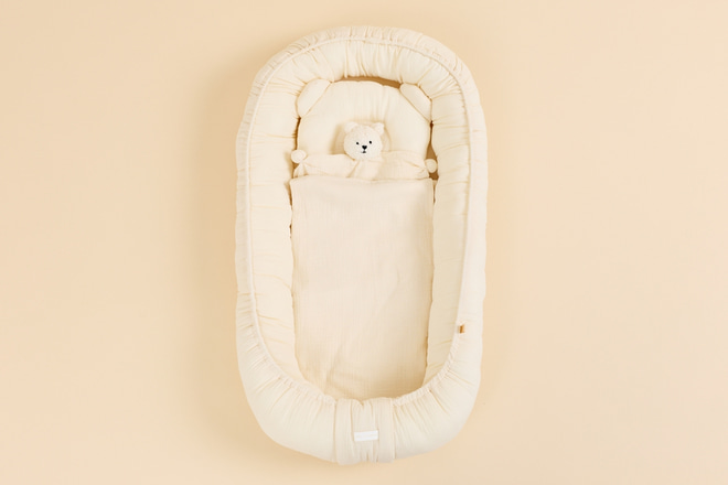Bouclé Crib Reducer - Vanilla Set
