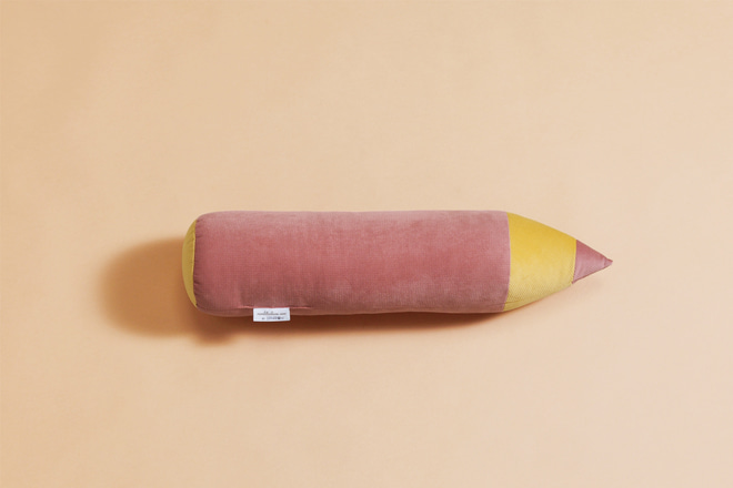 Coussin Crayon Vieux Rose