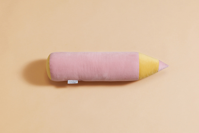 Coussin Crayon Rose Poudré