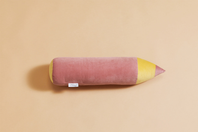 Coussin Crayon Vieux Rose