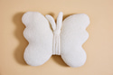 Schmetterling Bouclé Kissen - Off White