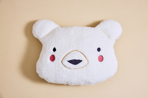 Polštář Bouclé Teddy – Ecru