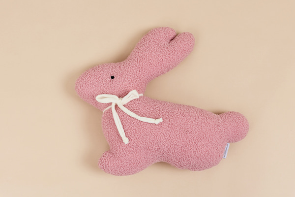 Polštář Králíček Bouclé – Růžový