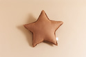 Chocolate Star Linen Cushion