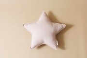 Cojín Estrella Boho Rosa Empolvado
