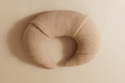 Coussin d'Allaitement Croissant Bouclé - Chocolat