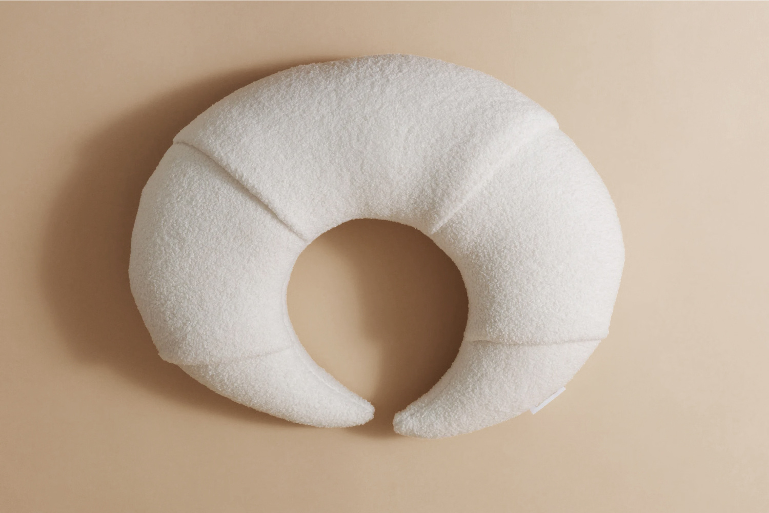 Mon Lit Cabane - - Coussin d'Allaitement Croissant - Vanille Bouclé - list: Blanc|Vanille