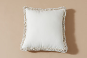 Almofada com Franjas Beige
