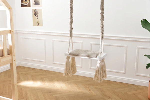 Houpačka Wood Swing Béžová