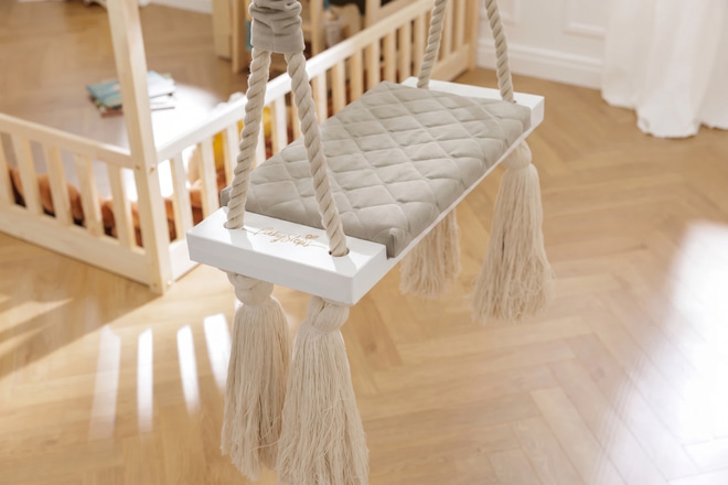 Houpačka Wood Swing Béžová