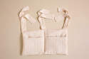 Tasca per letto - Piccoli Quadretti Beige