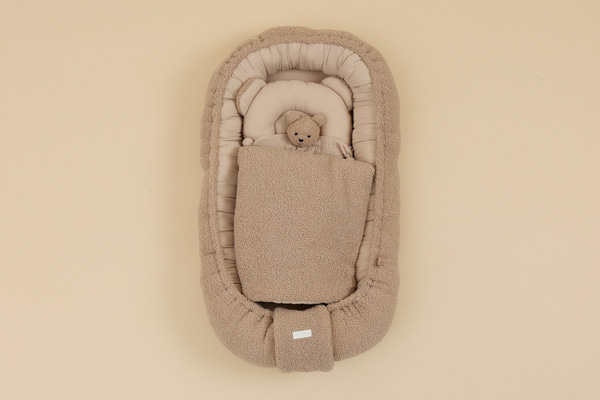 Reduktor postýlky Bouclé - Cappuccino Set