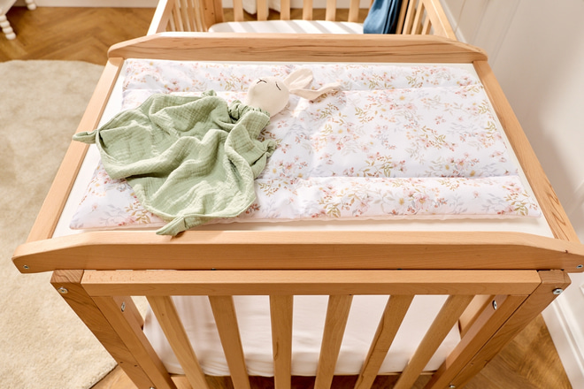 Maja Cot Top Changer for Baby Bed - Natural