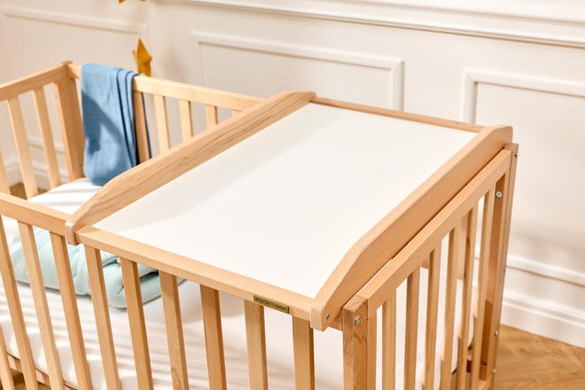 Maja Cot Top Changer for Baby Bed - Natural