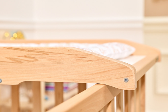 Maja Cot Top Changer for Baby Bed - Natural