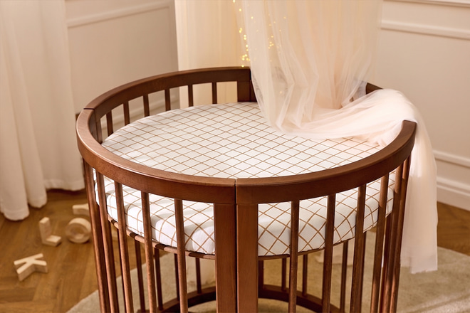 Spannbettlaken - Vichy Caramel