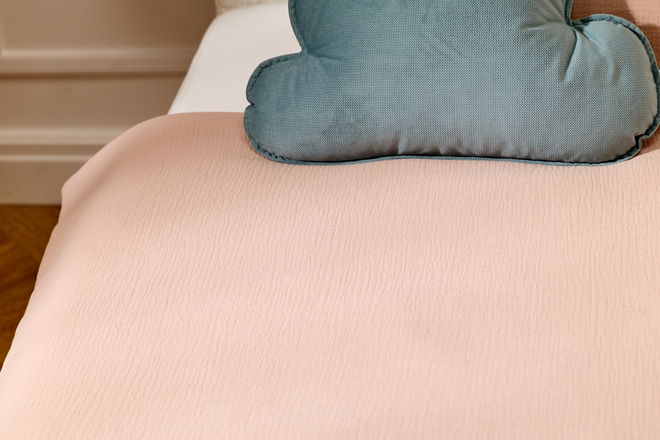Parure Mousseline de Coton 120x170 - Cacao