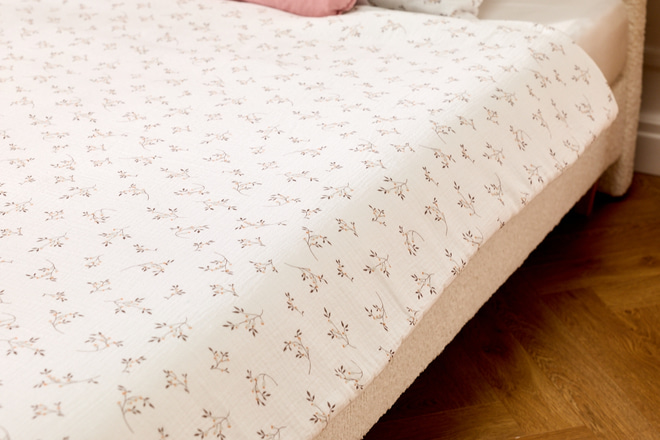 Set Copripiumino in mussola di cotone 140x200 - Cotton Flowers