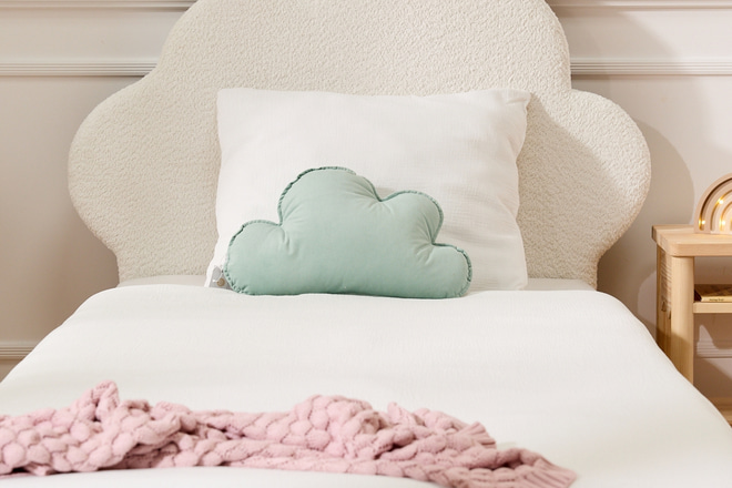 Juego de ropa de cama 120x170 con relleno - Off White