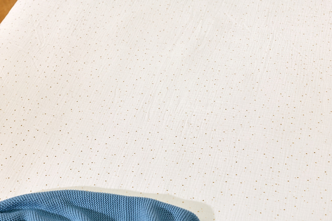 Cotton Muslin 120x170 Duvet & Pillow Set With Filling - White & Gold Dots