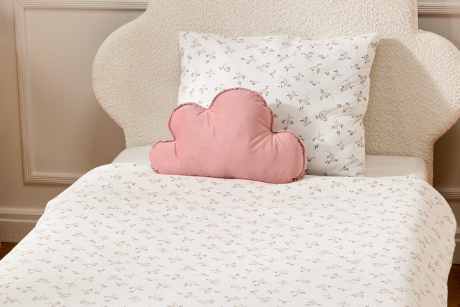 Juego de ropa de cama 120x170 con relleno - Cotton Flowers