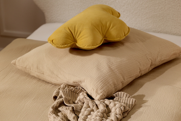 Juego de ropa de cama 140x200 con relleno - Sandy Beige