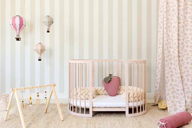 Berceau Évolutif Ovale 9 en 1 - Misty Pink