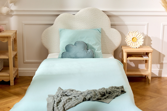 Juego de ropa de cama 120x170 con relleno - Menta