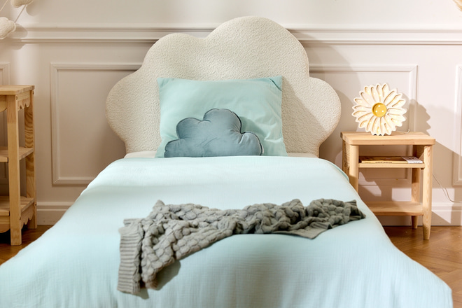 Juego de ropa de cama 120x170 con relleno - Menta