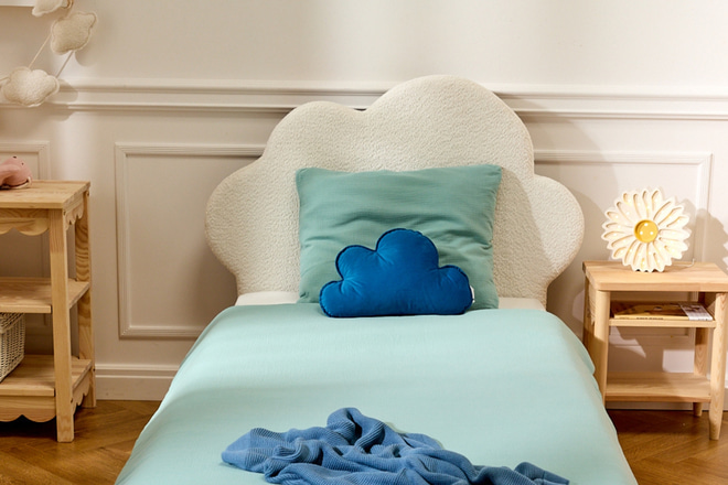 Juego de ropa de cama 120x170 con relleno - Verde Salvia