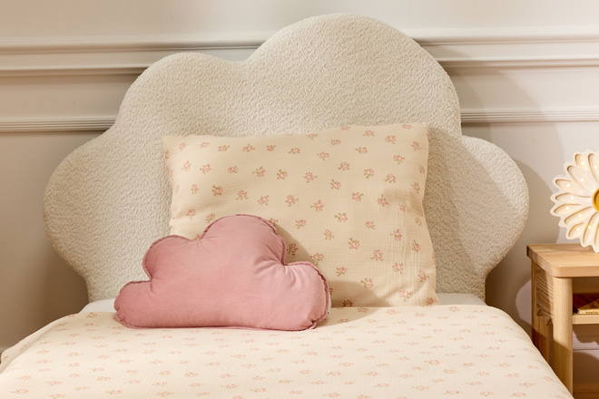 Juego de ropa de cama 120x170 con relleno - Flores Vintage