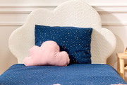 Juego de ropa de cama 120x170 con relleno - Azul Marino con Estrellas Doradas