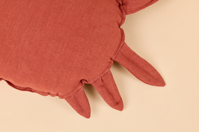 Coussin Crabe en Lin
