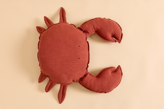Coussin Crabe en Lin