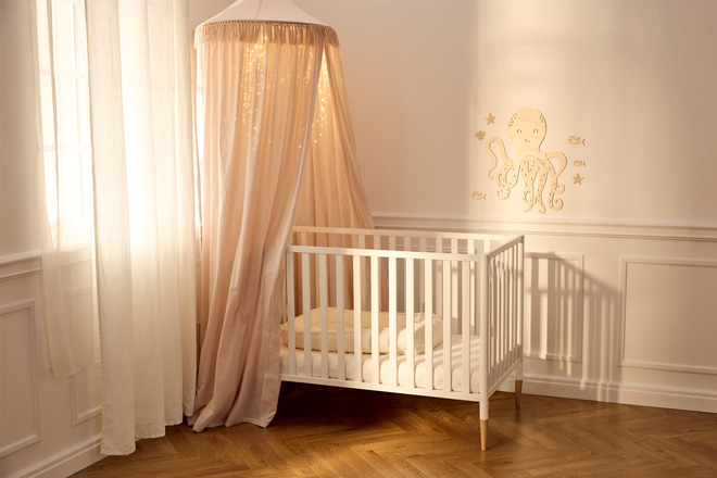 Lit Bébé Mia 70x140cm - Blanc