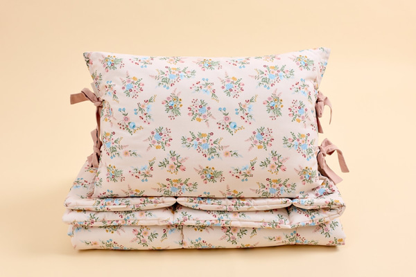 Conjunto de edredão e almofada em algodão 110X135 com enchimento - Blooming Meadow