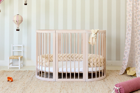 Berceau Évolutif Ovale 9 en 1 - Misty Pink
